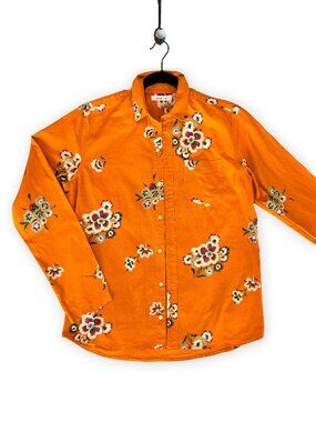Adam Mar Surfer Floral Printed Cotton Shirt